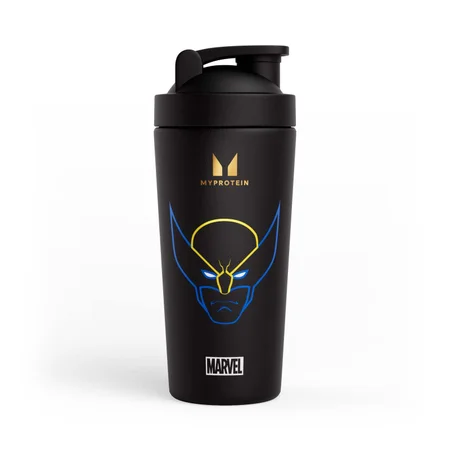 Vaso mezclador de metal reciclado Wolverine de Myprotein - Negro