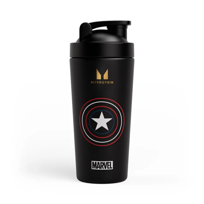 Vaso mezclador metálico de Capitán América