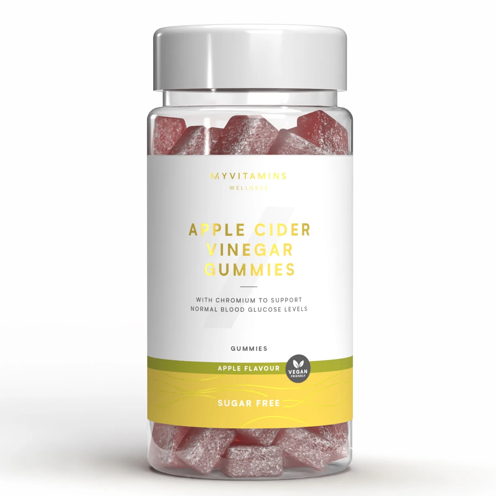 Gominolas de vinagre de sidra de manzana sin azúcar - 60Gominolas - Sugar Free Apple Imagen 1