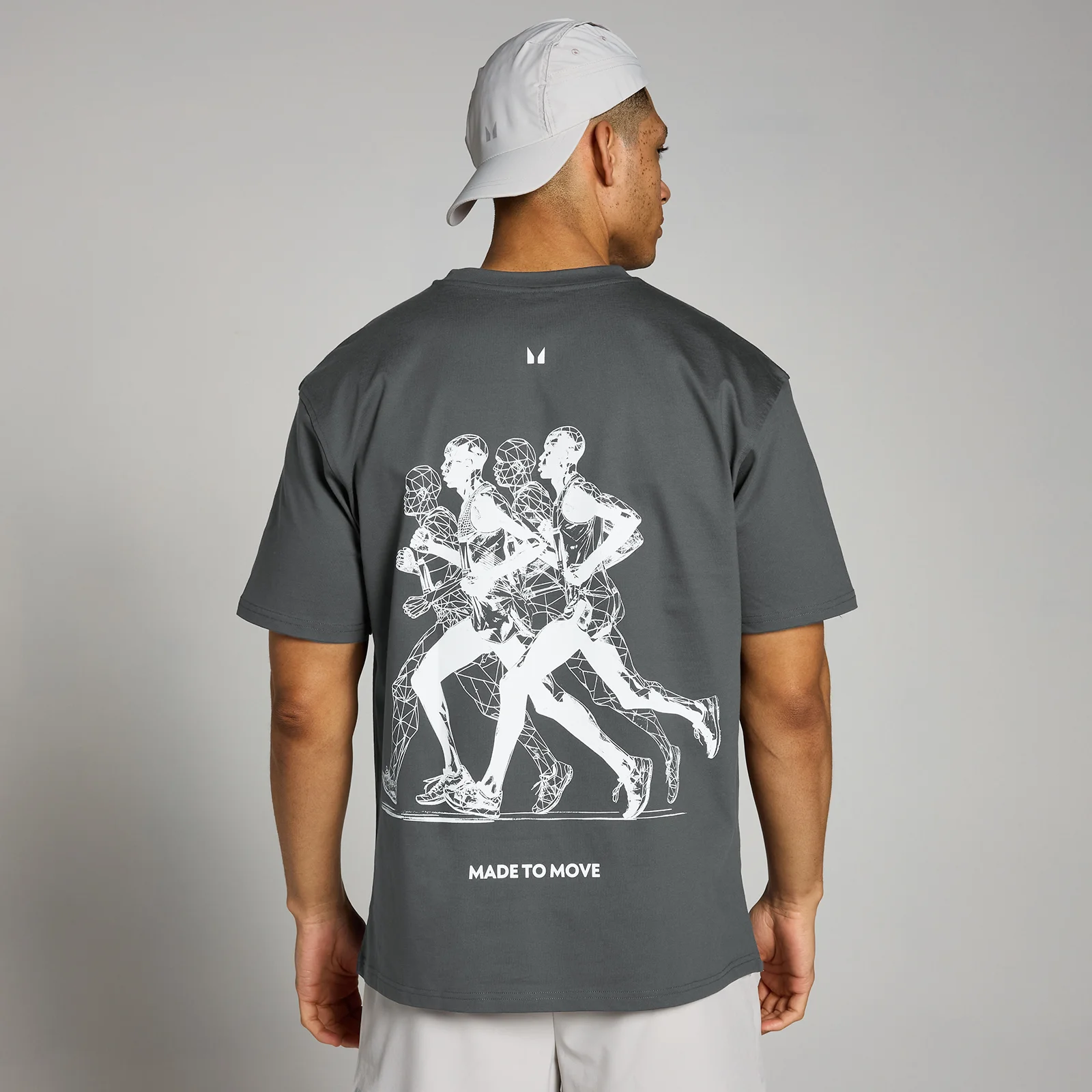 Camiseta para correr con estampado gráfico Velocity Ultra de MP - Gris oscuro - XXS - XS Imagen 1