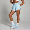 Pantalón corto de tejido vaporoso 2 en 1 Tempo para mujer de MP - Azul bebé