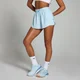 Pantalón corto de tejido vaporoso 2 en 1 Tempo para mujer de MP - Azul bebé