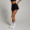Pantalón corto de tejido vaporoso 2 en 1 Tempo para mujer de MP - Negro