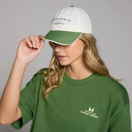 Gorra con estampado gráfico de MP - Blanco retro