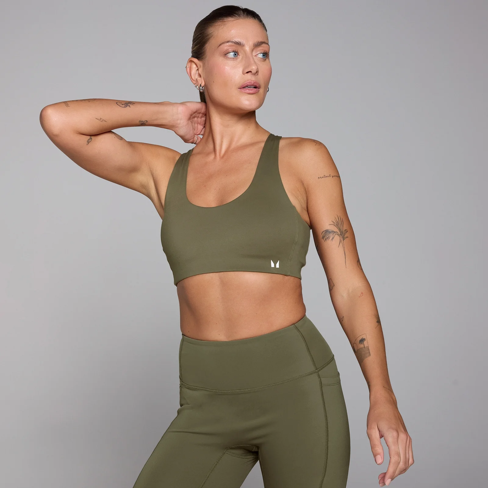 Sujetador de espalda cruzada ajustable Active para mujer de MP - Caqui - XS Imagen 1