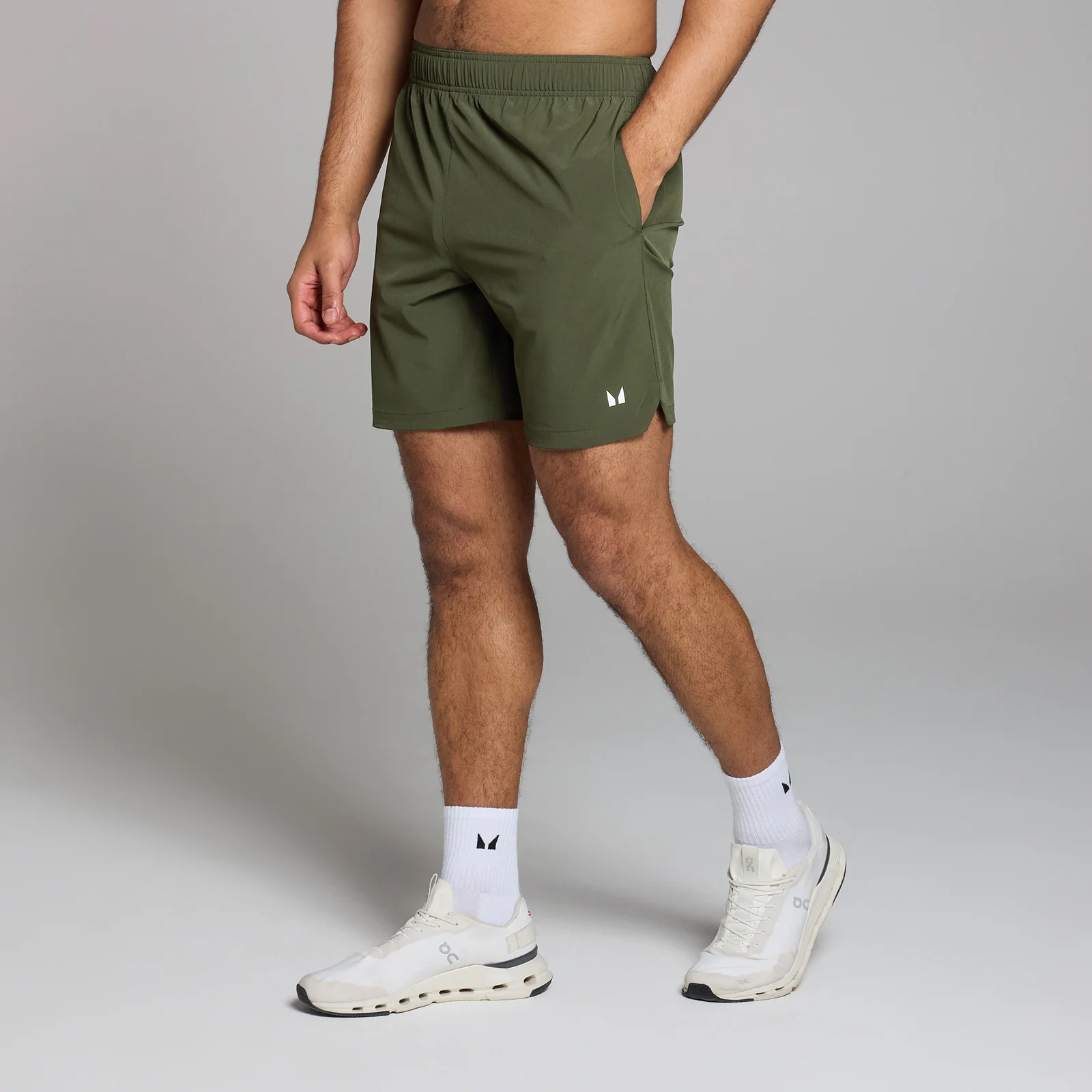 Pantalón corto tejido con tiro de 18 cm Active para hombre de MP - Caqui oscuro - XL Imagen 1
