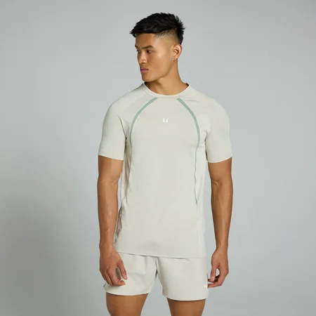 Camiseta con panel Tempo para hombre de MP - Ceniza