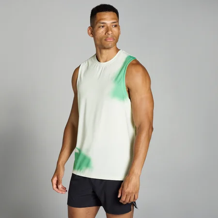 Camiseta de tirantes de rejilla con estampado gráfico Velocity para hombre de MP - Blanco