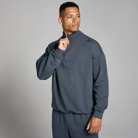 Camiseta con cremallera de 1/4 Tempo para hombre de MP - Medianoche