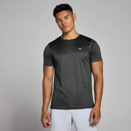 Camiseta jaspeada Tempo para hombre de MP - Negro lavado