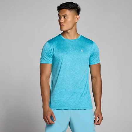 Camiseta jaspeada Tempo para hombre de MP - Cian