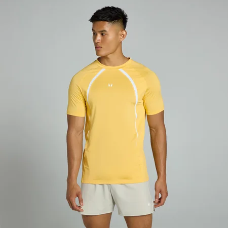Camiseta con panel Tempo para hombre de MP - Amarillo soleado