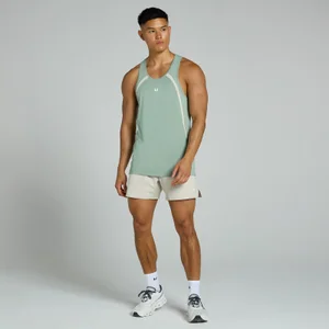 Camiseta de tirantes con panel Tempo para hombre de MP - Verde pálido - Size S