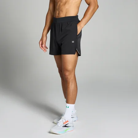 Pantalón corto Velocity con tiro de 13 cm para hombre - Negro