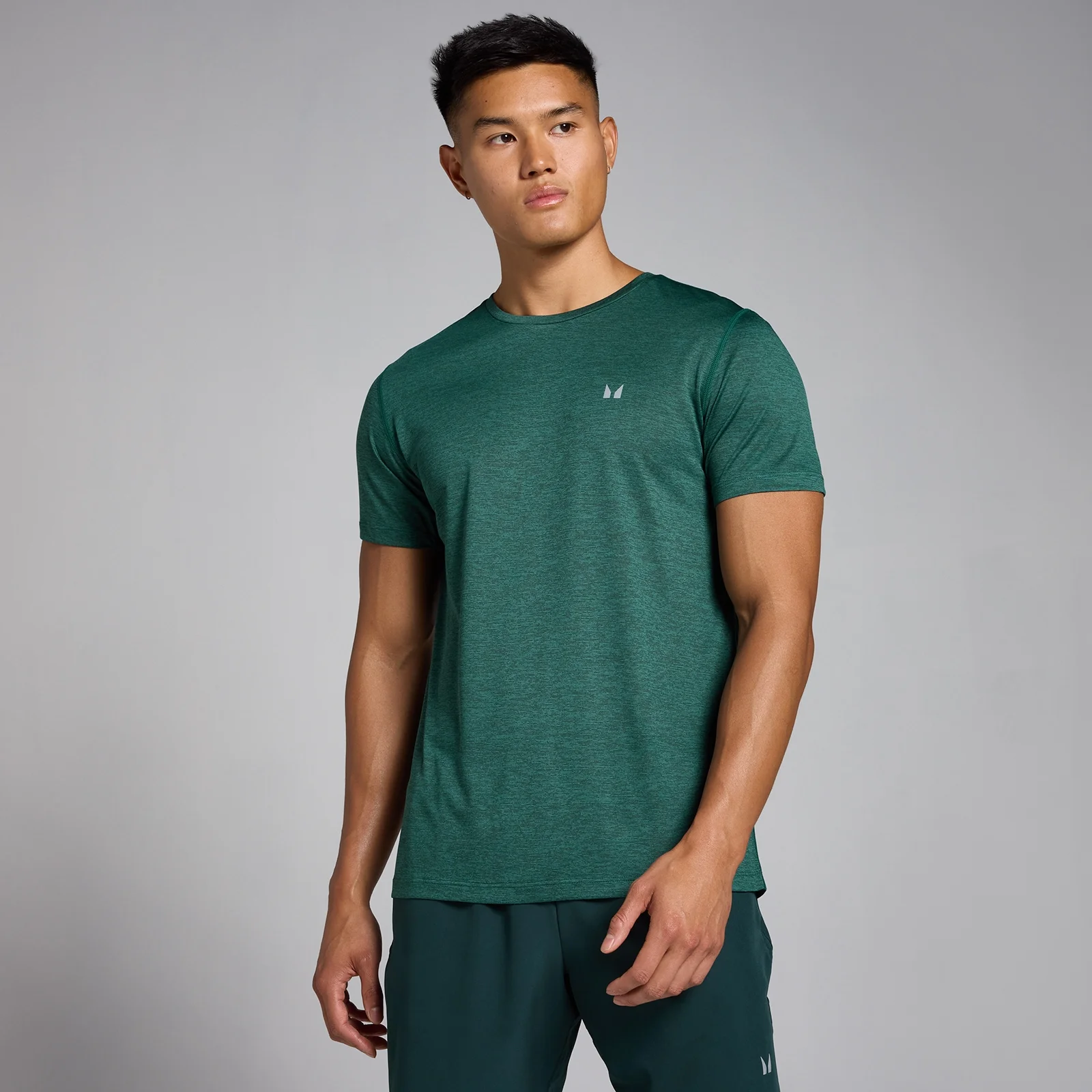 Camiseta jaspeada Tempo para hombre de MP - Verde intenso - S Imagen 1