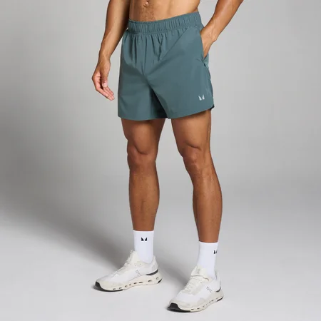 Pantalón corto tejido de entrenamiento con tiro de 13 cm para hombre de MP - Pizarra oscuro
