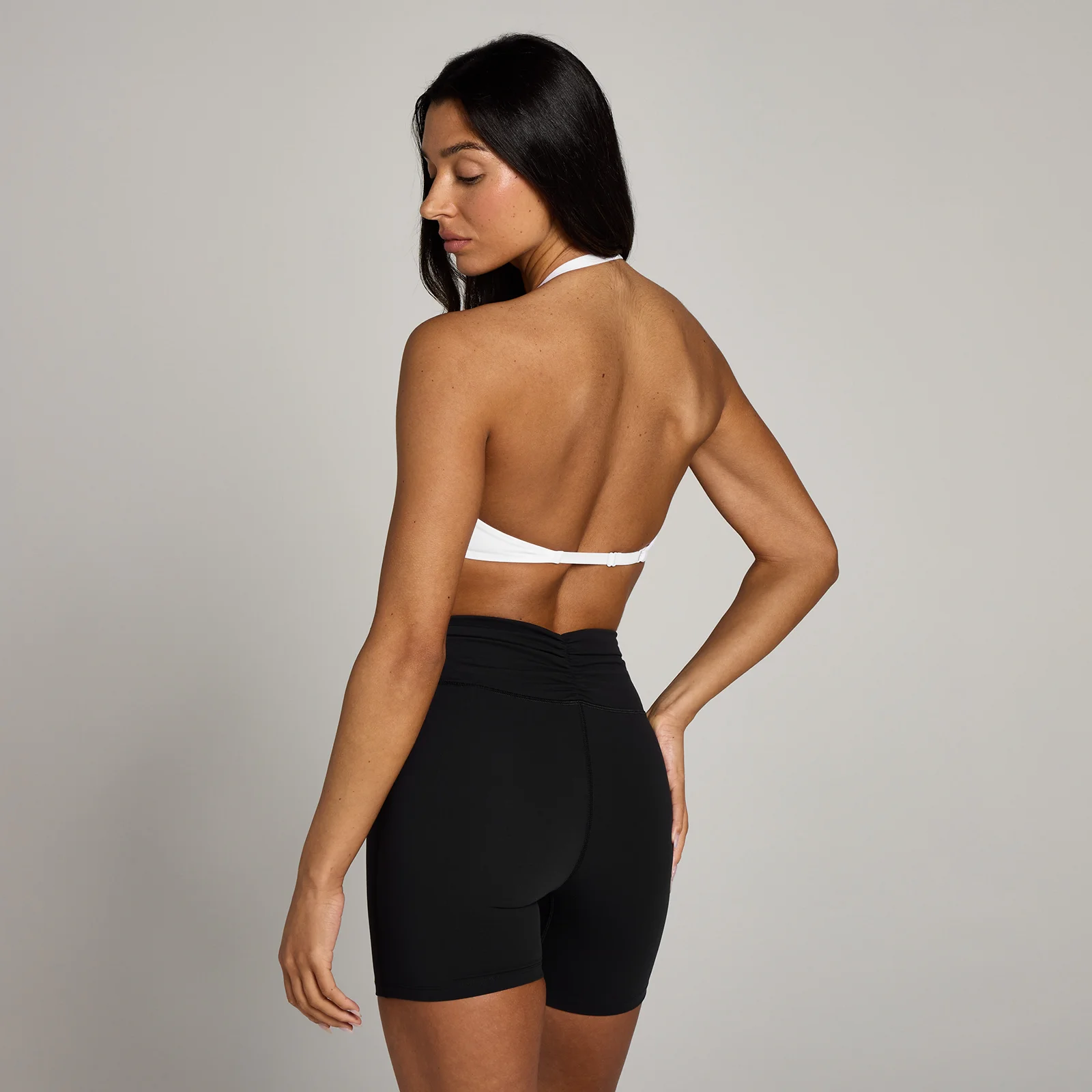 Sujetador deportivo con espalda abierta y cuello halter Tempo para mujer de MP - Blanco - S Imagen 1