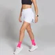 Pantalón corto de correr plisado Velocity para mujer de MP - Blanco