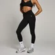 Mallas con parte delantera fruncida Tempo para mujer de MP - Negro