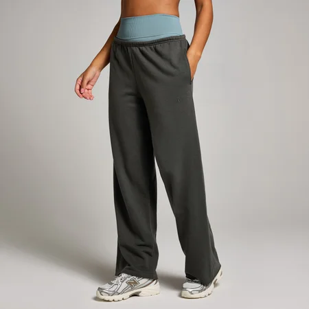 Pantalones deportivos de pernera recta y talle medio Tempo para mujer de MP - Gris noche