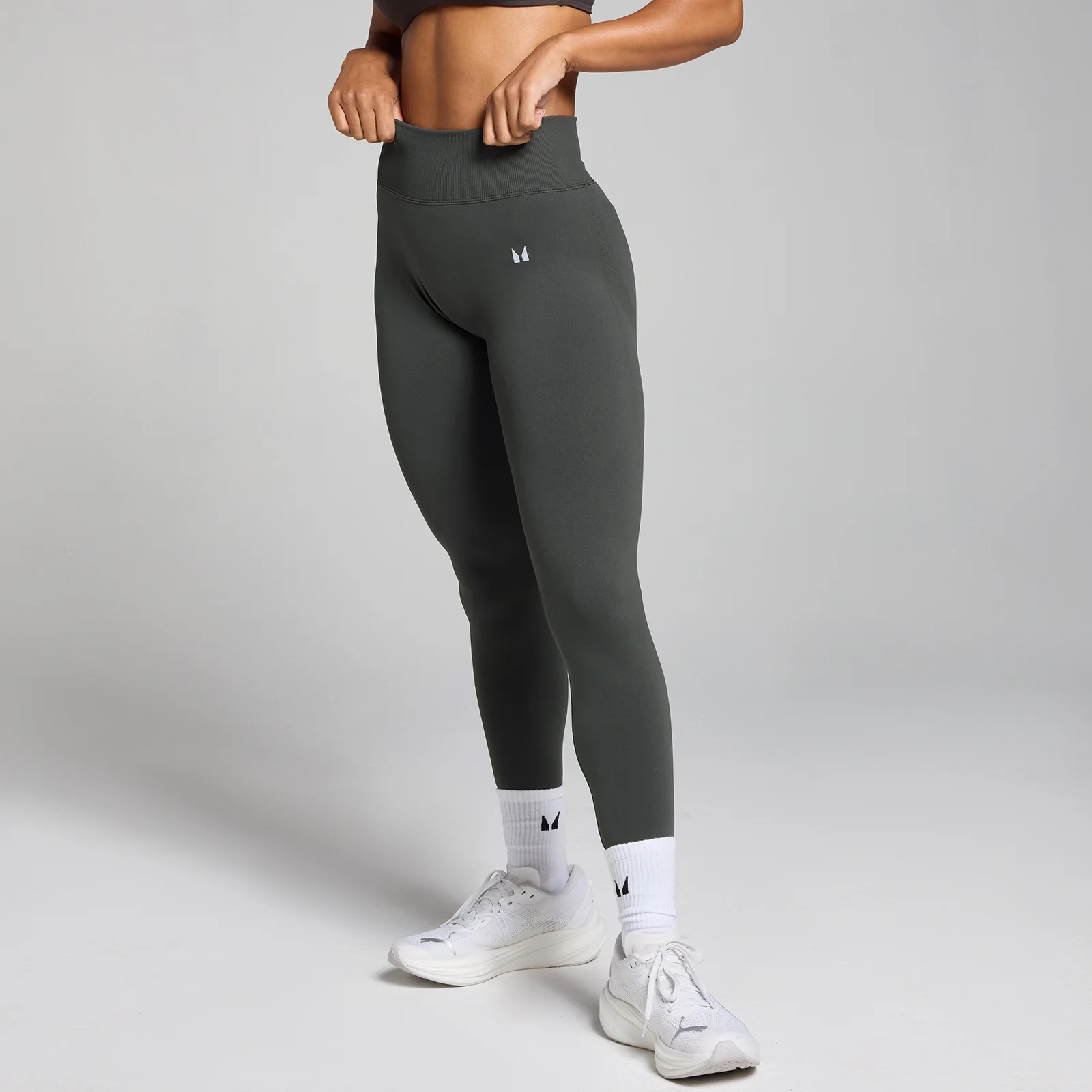 Mallas sin costuras de talle medio Tempo para mujer de MP - Gris noche - XS Imagen 1