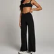 Mallas anchas de cintura cruzada Studio para mujer de MP - Negro