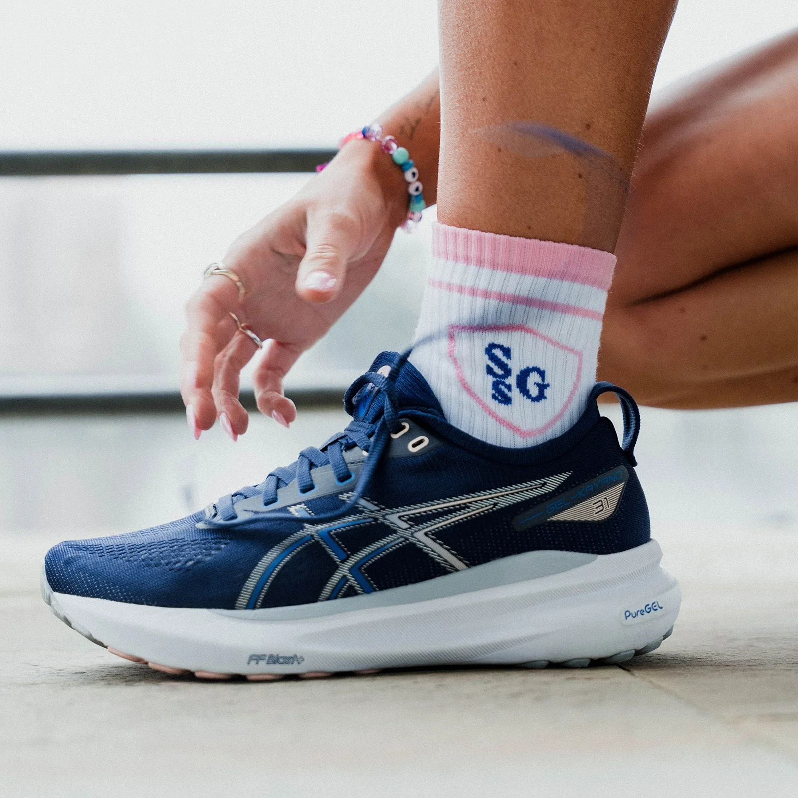 Calcetines clásicos Strong Girl Society de MP (paquete de 1) - Blanco - UK 2-5 Imagen 1