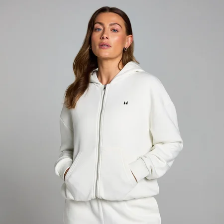 Sudadera con capucha y cremallera integral Basics para mujer de MP - Nube
