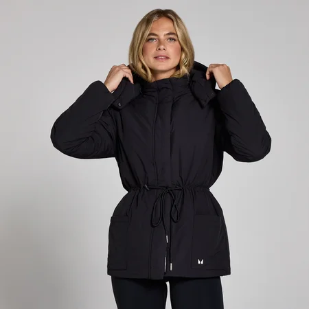 Chaqueta corta con cintura ajustable para mujer de MP - Negro