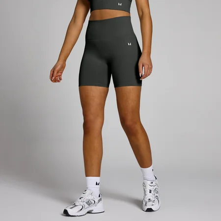 Pantalón corto de ciclismo sin costuras Shape para mujer de MP - Negro sombra