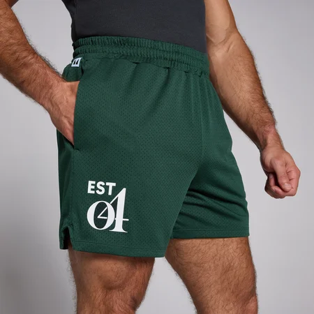 Pantalón corto de rejilla para hombre de MP - Esmeralda oscuro