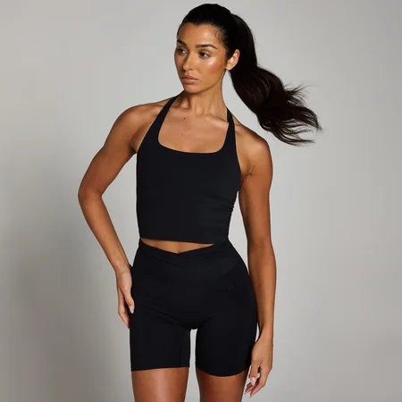 Camiseta de tirantes con espalda nadadora de tirantes Tempo para mujer de MP - Negro