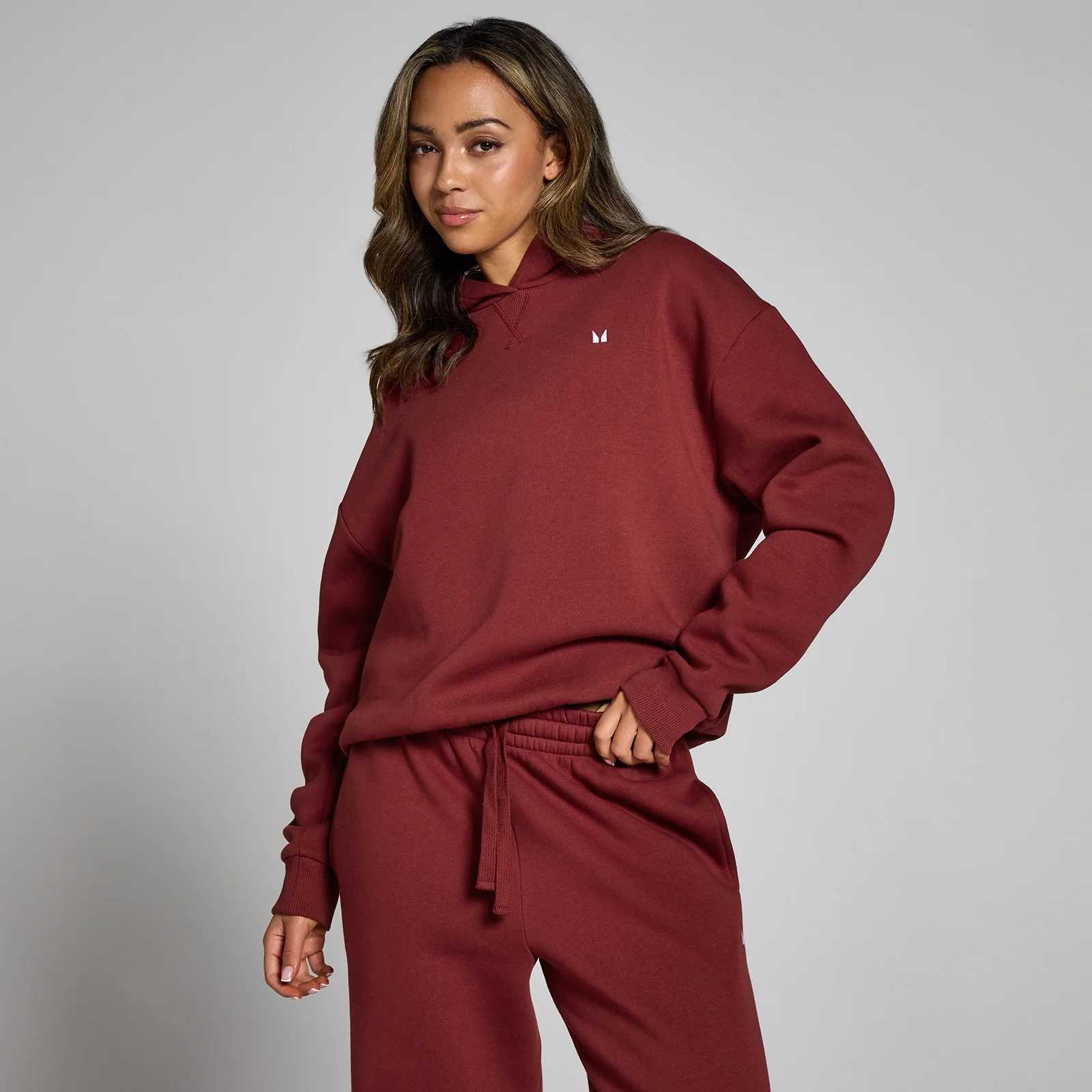Sudadera extragrande con capucha Basics para mujer de MP - Cereza - M Imagen 1