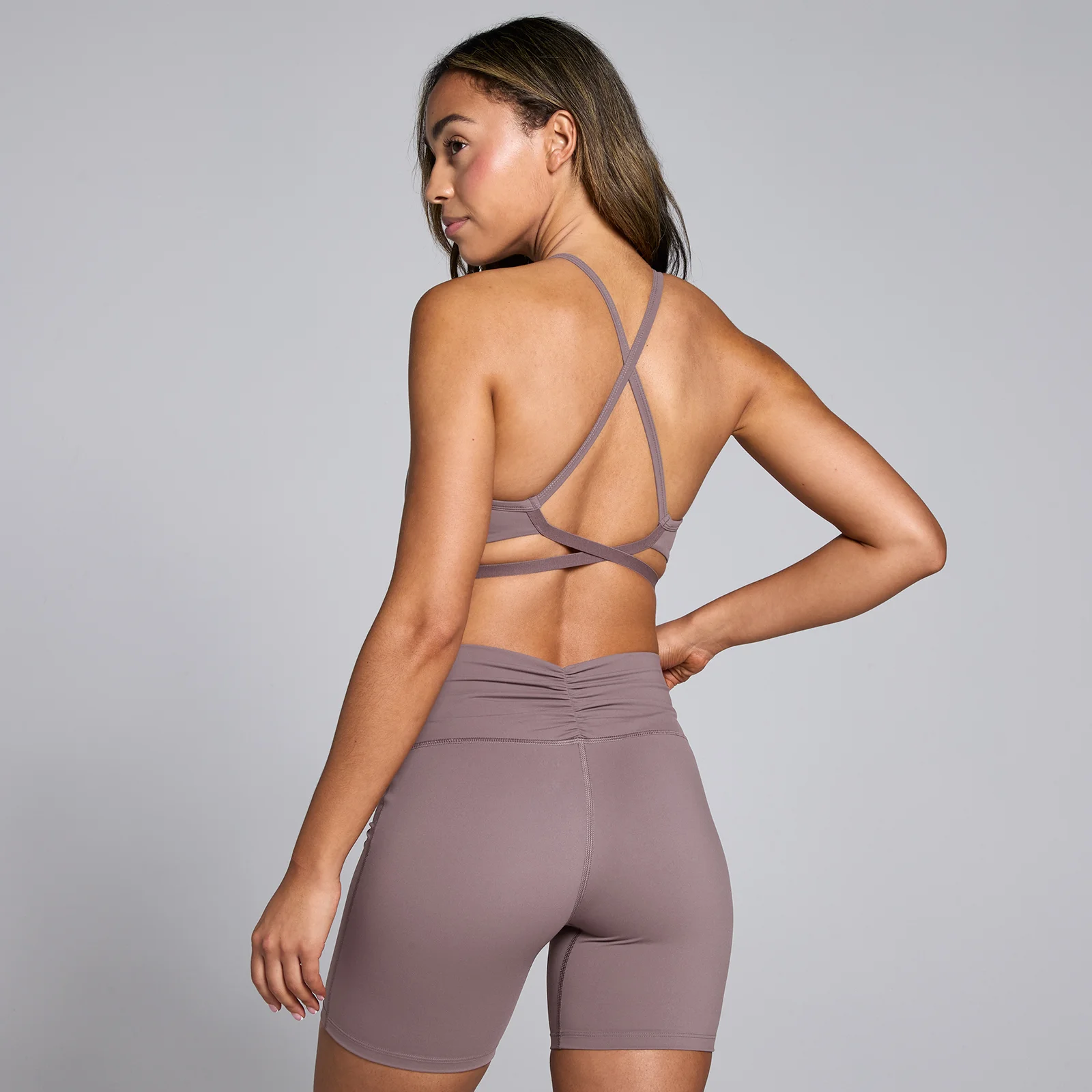 Sujetador deportivo con tirantes Tempo para mujer de MP - Moca - XL Imagen 1
