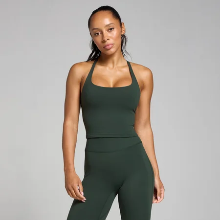 Camiseta de tirantes con espalda nadadora de tirantes Tempo para mujer de MP - Esmeralda oscuro