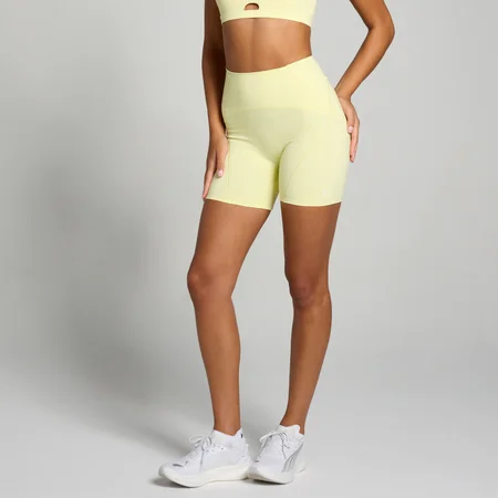 Pantalón corto de costuras curvadas Tempo Ultra para mujer de MP - Limón