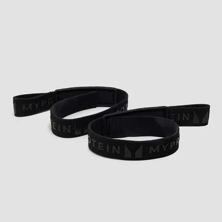 Correas de levantamiento con agarre de silicona de Myprotein - Negro