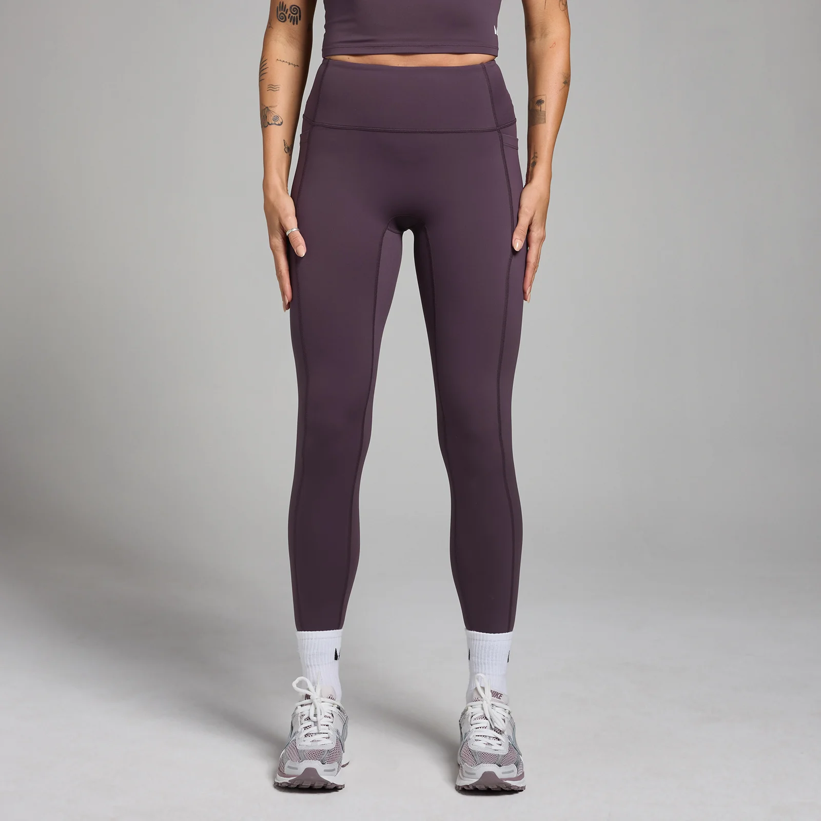 Mallas con bolsillos Active para mujer de MP - Púrpura intenso - XS Imagen 1