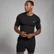 Camiseta estampada sin costuras Active para hombre de MP - Negro