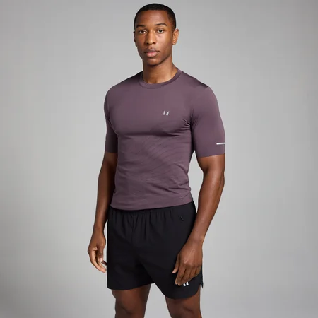 Camiseta estampada sin costuras Active para hombre de MP - Púrpura intenso