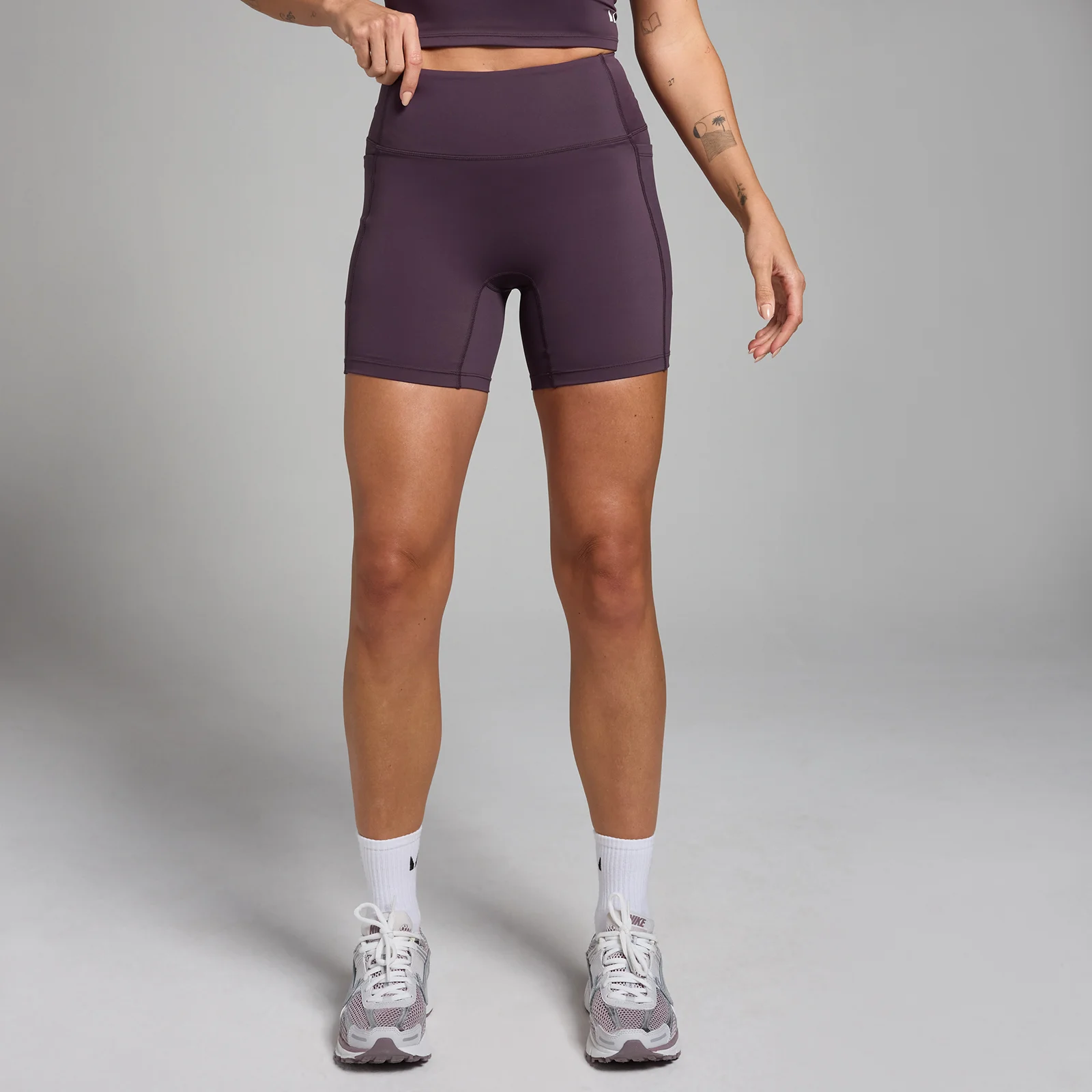 Pantalón corto de ciclismo con bolsillos Active para mujer de MP - Púrpura intenso - XS Imagen 1