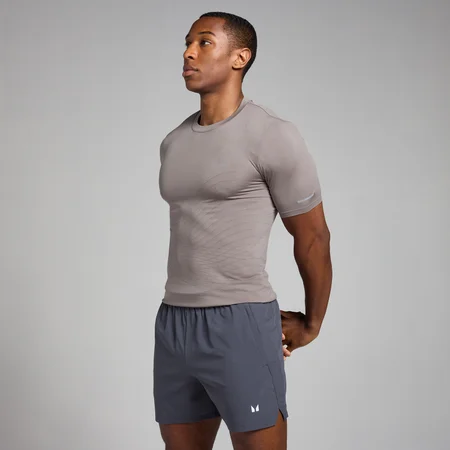 Camiseta estampada sin costuras Active para hombre de MP - Gris frío