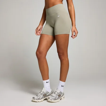 Pantalón corto sin costuras con efecto «scrunch» invisible para mujer de MP - Salvia intenso