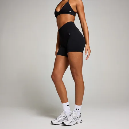 Pantalón corto sin costuras con efecto «scrunch» invisible para mujer de MP - Negro