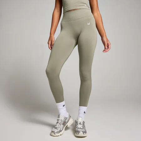 Mallas sin costuras con efecto «scrunch» invisible para mujer de MP - Salvia intenso