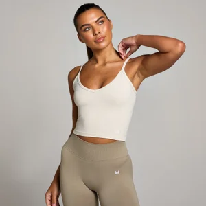 Camiseta sin mangas y sin costuras para mujer de MP - Hueso - Size M