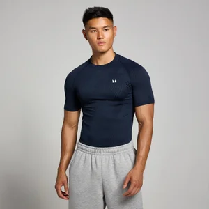 Camiseta sin costuras con estampado gráfico de pilares Tempo para hombre de MP - Azul marino - Size XL
