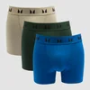 Bóxers para hombre de MP (paquetes de 3) - Esmeralda oscuro/salvia intenso/azul verdadero