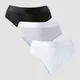 Tanga de talle medio para mujer de MP (paquete de 5) - Blanco/negro/gris jaspeado