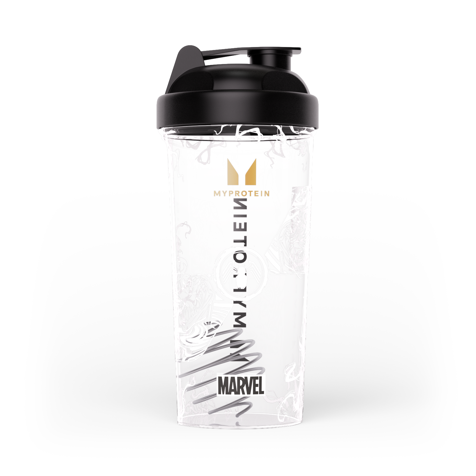 Shaker de plástico de Venom de MARVEL - Transparente/negro Imagen 1